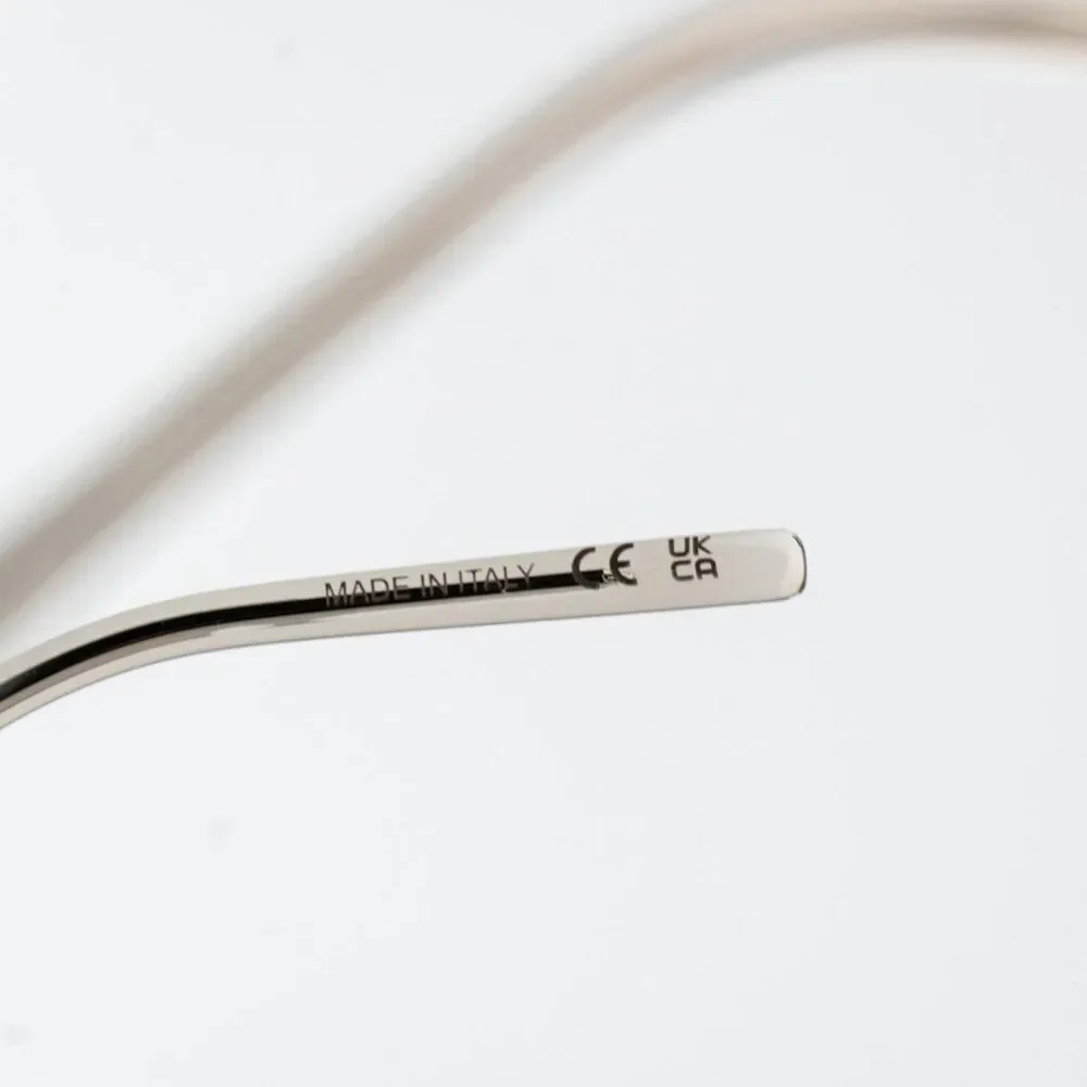 Saint Laurent Women Eyeglasses Transparent Beige Pilot SL667OPT 003 BRAND NEW